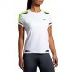 Brooks Maglia Running Run Visible Bianco Nightlife Donna