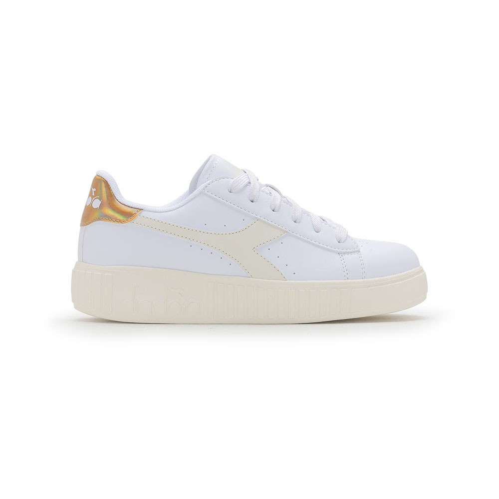 Diadora Game Step Gs Bianco Oro Sneakers Bambina Acquista