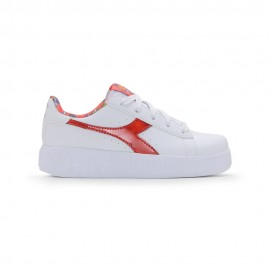 Diadora Game Step Lola Ps Bianco Rosso - Sneakers Bambina