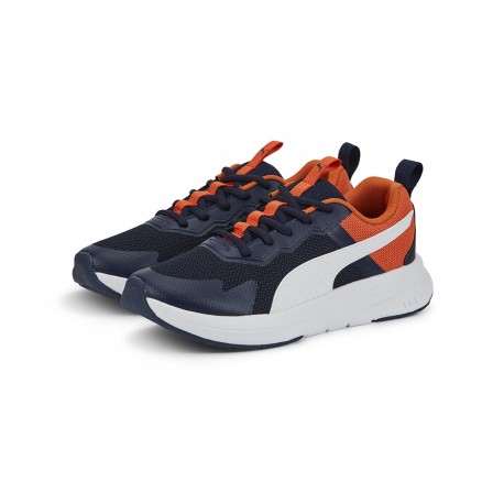 Puma Mesh Gs Blu Arancio - Sneakers Bambino