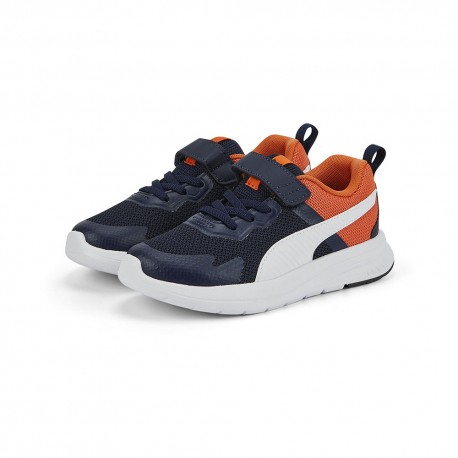 Puma Mesh Psv Blu Arancio - Sneakers Bambino