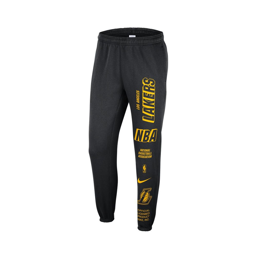 Nike Pantaloni Tuta Nba Lakers Flc Cts Nero Giallo Uomo XL