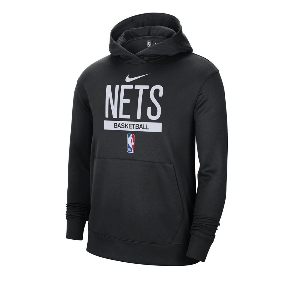 Nike Felpa Nba Nets Spotlight Nero Bianco Uomo S