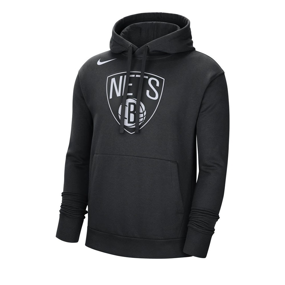 Nike Felpa Nba Nets Flc Essential Nero Bianco Uomo L