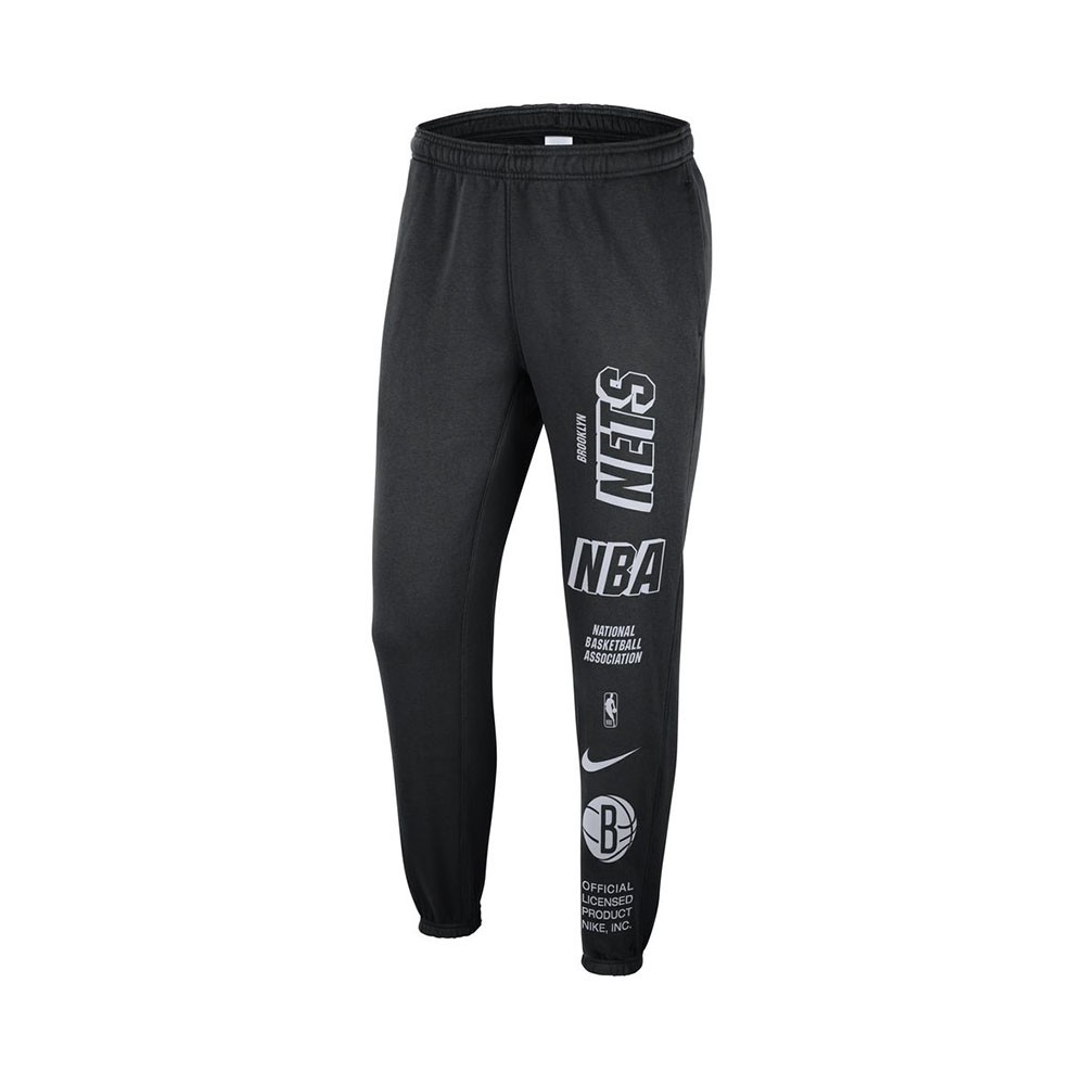 Nike Pantaloni Tuta Nba Nets Flc Cts Nero Bianco Uomo XL