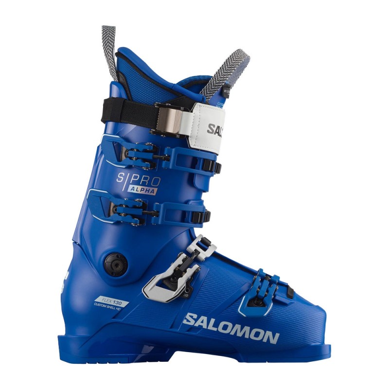 Salomon S Pro Alpha 130 El Race Blu Bianco - Scarponi Da Sci Uomo