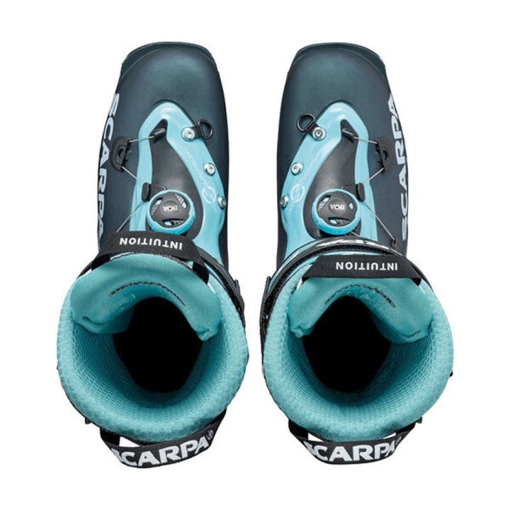 Scarpa F1 Anthracite-Aqua - Scarponi Sci Alpinismo Donna