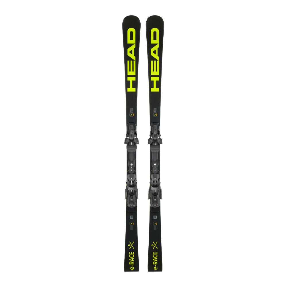 Head WorldCup Rebels E-Race con attacco Ff St14 Nero Giallo - Sci Alpino Uomo 160 cm