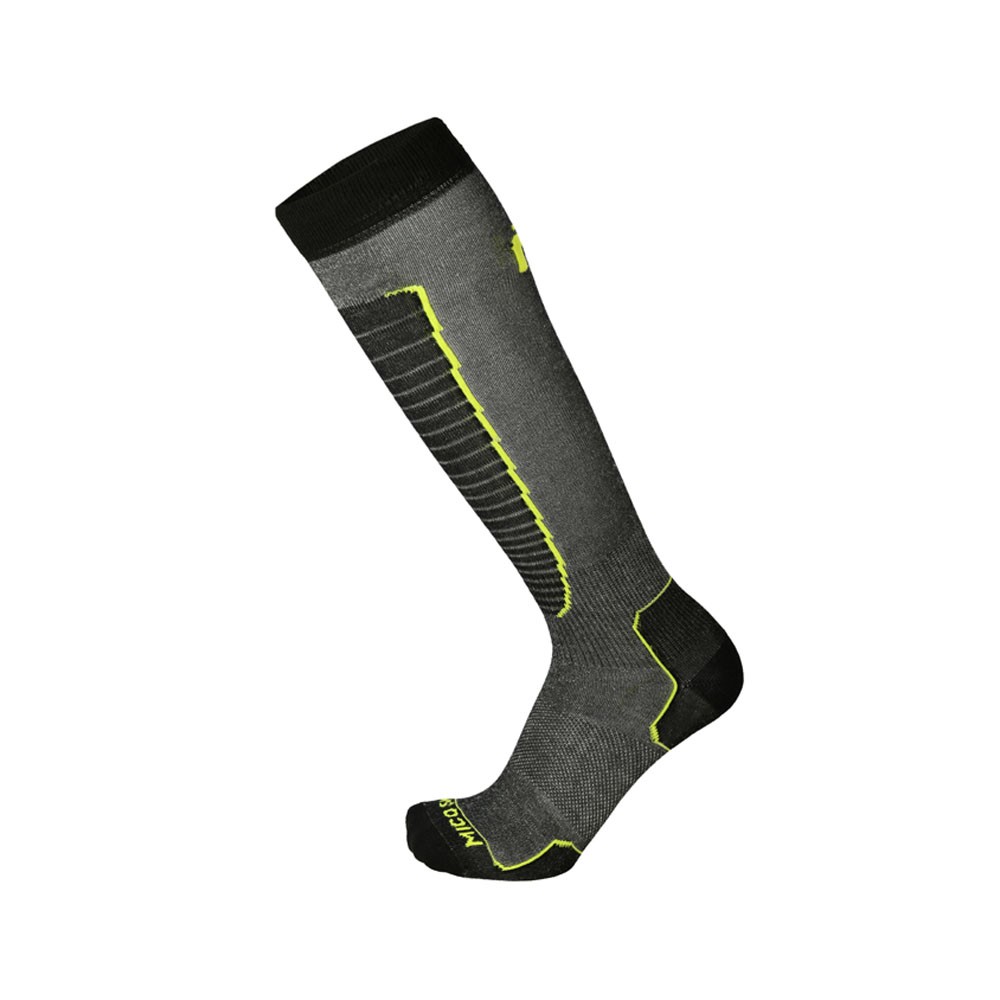 Image of Mico Sport Calze Sci 230 Nero Giallo Fluo Uomo S