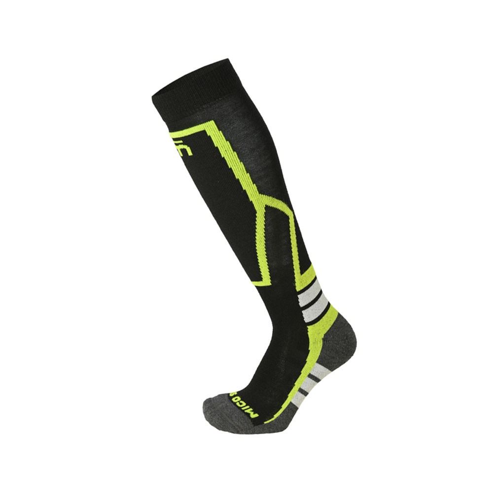 Mico Sport calze sci 2600 nero giallo fluo bambino xs