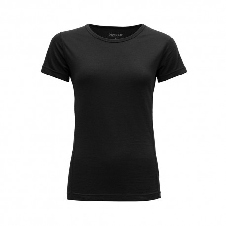 Devold T-Shirt Trekking Breeze Merino 150 Nero Donna