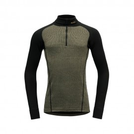Devold Maglia Trekking 1 2 Zip Duo Active Merino 210 Lichen Nero Uomo