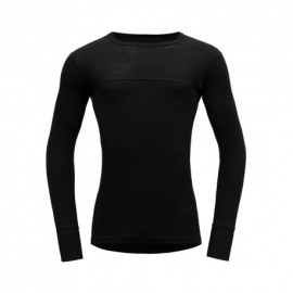 Devold Maglia Trekking Lauparen Merino 190 Nero Uomo