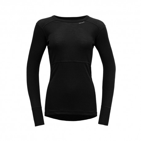 Devold Maglia Trekking Lauparen Merino 190 Nero Donna