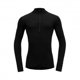 Devold Maglia Trekking 1 2 Zip Lauparen Merino 190 Nero Uomo