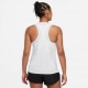 Nike Canotta Running Df Race Bianco Reflective Argento Donna