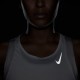 Nike Canotta Running Df Race Bianco Reflective Argento Donna