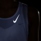 Nike Canotta Running Df Race Bianco Reflective Argento Donna