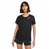 Nike Maglia Running Mezze Maniche Df Race Nero Reflective Argento Donna