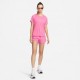 Nike Maglia Running Mezze Maniche Df Race Rosasilce Reflective Argento Donna