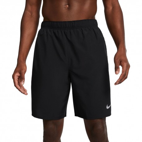 Nike Pantaloncini Running Df Challenger 9 Inch Nero Reflective Argento Uomo