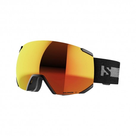 Salomon Maschera Sci Radium Ml Nero Ml Mid Rosso