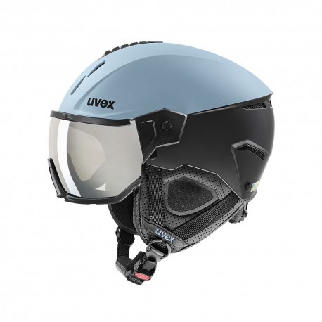 Uvex Casco Sci Instinct Visor Glacier-Nero Opaco