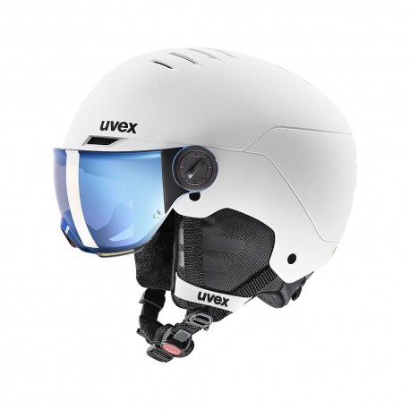 Uvex Casco Sci Rocket Visor Bianco-Nero Opaco