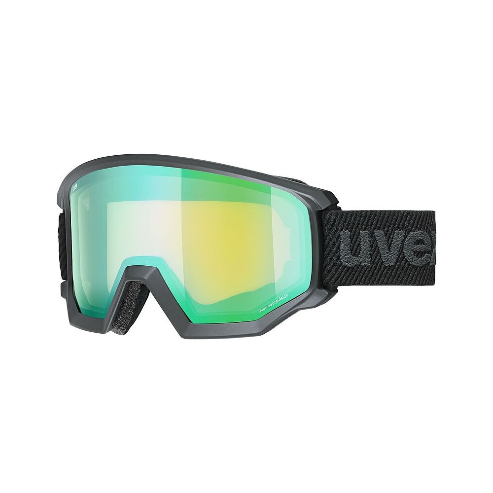 Uvex Maschera Sci Atheltic Fm Nero Mat Mirror Verde TU
