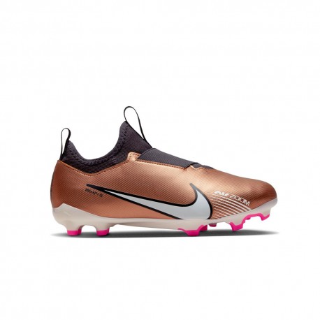Nike Zoom Vapor 15 Academy Fg Mg Metallic Copper - Scarpe Da Calcio Bambino