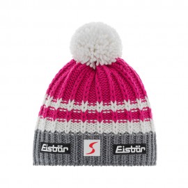 Eisbar Berretto Sci Kova Pompon Sp Bianco Rosa Donna