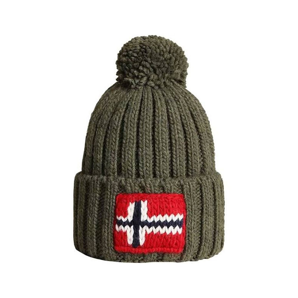 Napapijri Berretto Pon Pon Semiury Verde Uomo TU