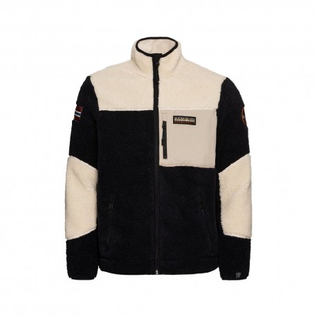 Napapijri Felpa Orsetto Yupic Bianco Beige Uomo