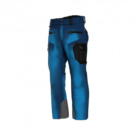 Energiapura Pantaloni Sci Velvet Printed Grong Blu Blk Uomo