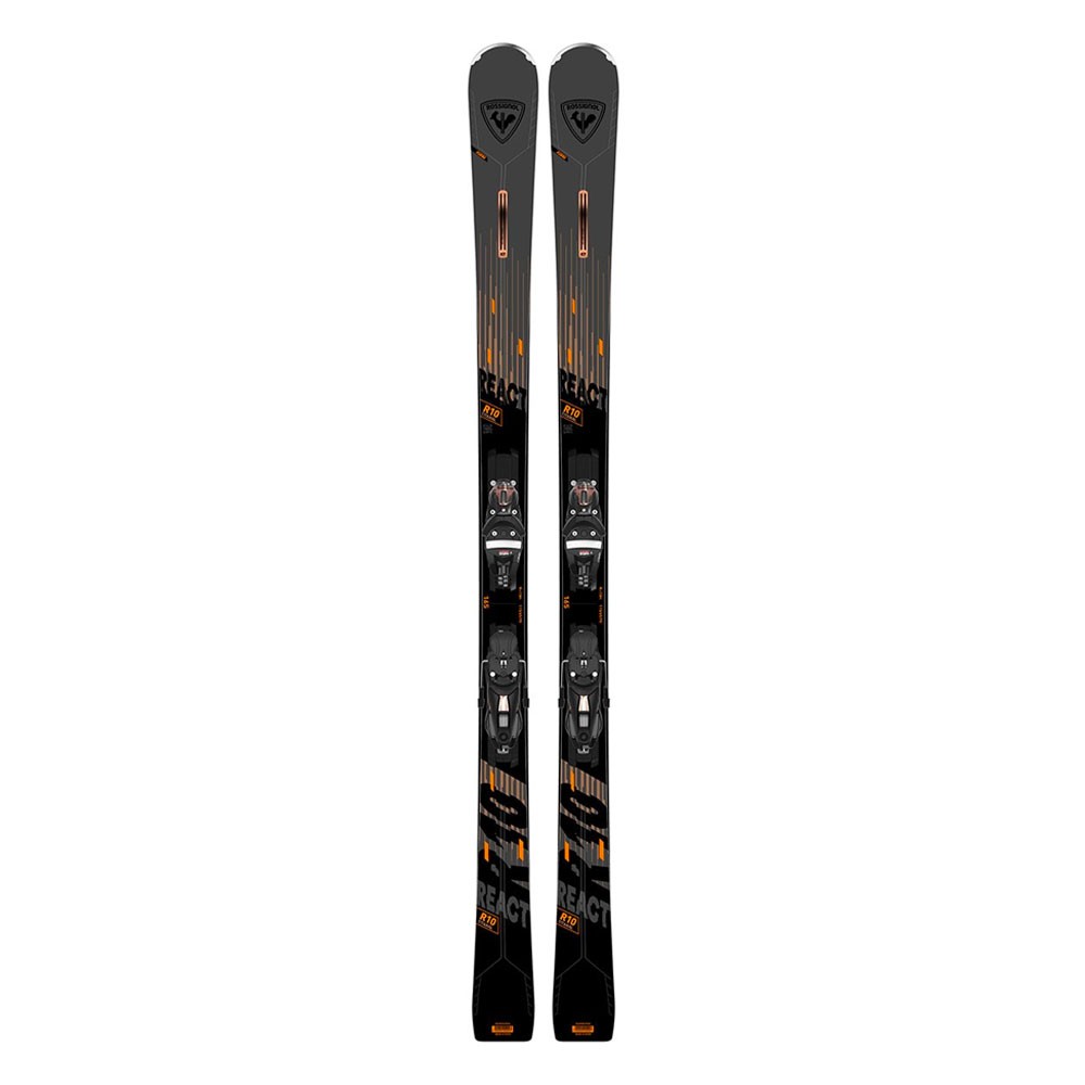 Rossignol React 10 Ti con attacco Nx12 Konect Gw Nero - Sci Alpino Uomo 176 cm