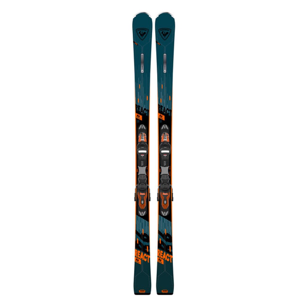 Rossignol React 6 Ca con attacco Xpress Gw B83 Nero Arancio - Sci Alpino Uomo 156 cm