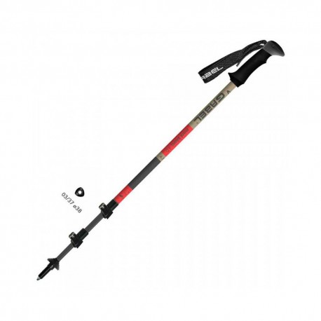 Gabel Bastoncini Trekking Telescopici Mont Balnc 4.0 Rosso