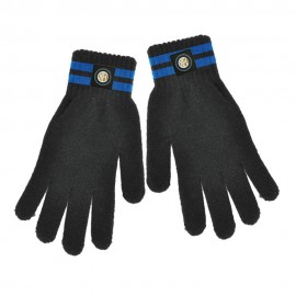 Imma Guanti Calcio Inter Maglia Nero Azzurro Bambino