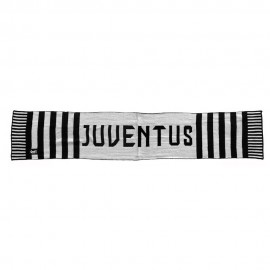 Sciarpa Calcio Juve logo nero bianco