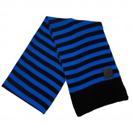 Sciarpa Calcio Inter Righe nero azzurro
