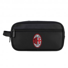 Imma Pochette Milan Pelle Nero Rosso Uomo