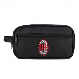 Imma Pochette Milan Pelle Nero Rosso Uomo