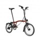 Brompton Folding C-Line Explore 6V S Flame Lacque - Bicicletta Pieghevole Uomo