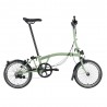 Brompton Folding C-Line Explore 6V S Matcha Verde - Bicicletta Pieghevole Uomo