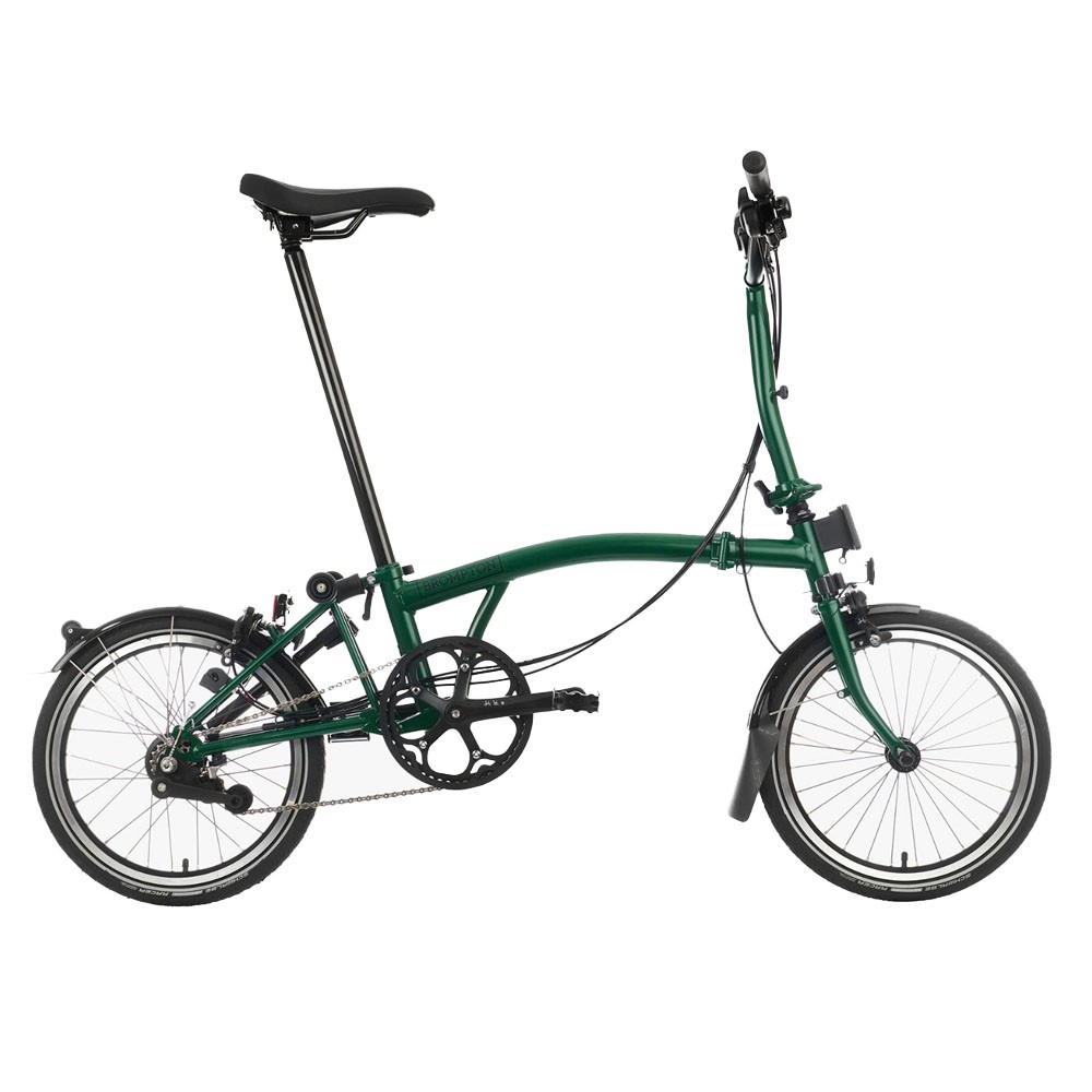 Brompton Folding C-Line Explore 6V S Racing Verde - Bicicletta Pieghevole Uomo TU
