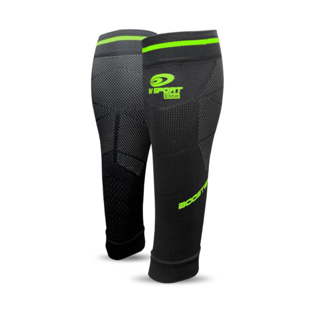 Bv Sport Booster Elite Evo2 Nero Verde - Calze Compressione Running Uomo M+