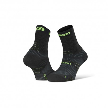 Bv Sport Calze Trek+ Evo Mid Nero Verde