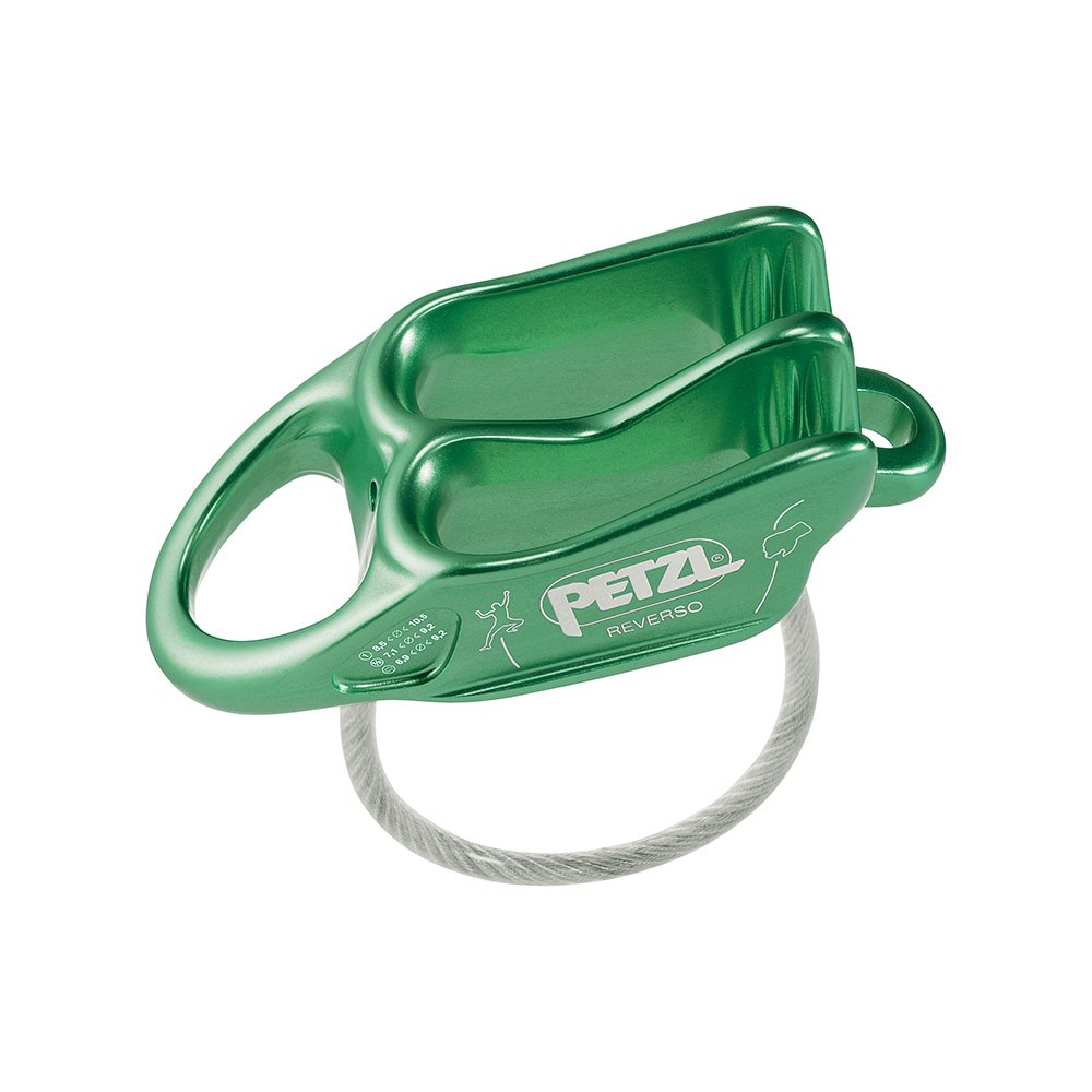 Petzl Assicuratore Arrampicata Reverso Verde TU