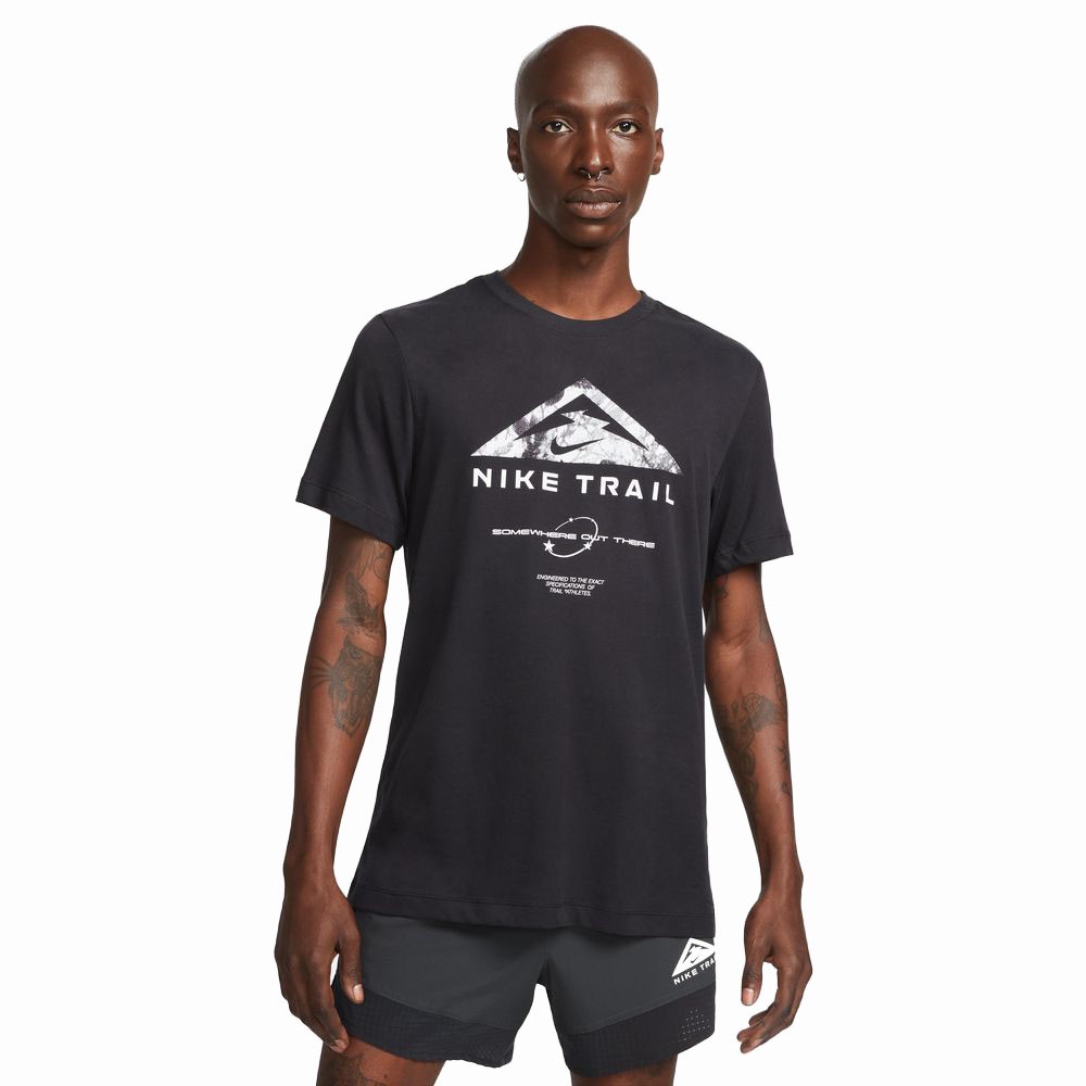 Nike T-Shirt Trail Running Nk Df Nero Uomo S