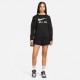 Nike Felpa Girocollo Air Nero Donna